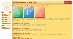 Desktop Screenshot of fr.ayurveda-music.com
